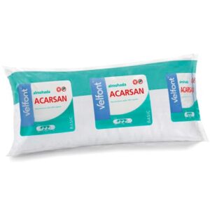 Almohadas baratas - Almohada VELFONT con fibra antiácaros ARCASAN. Tejido 100% algodón.