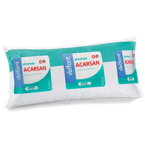 Almohada antiácaros de fibra Acarsan® y tejido de algodón